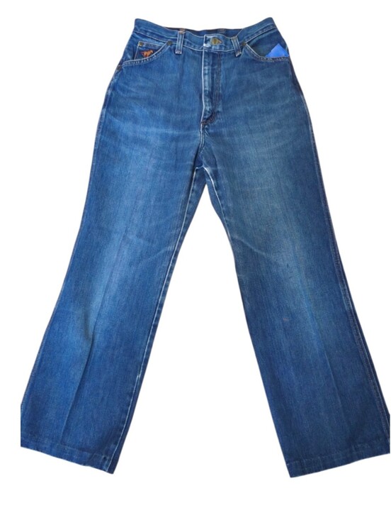 Wrangler Denim - Vintage 70s Wrangler No-Fault Denims Women's High Rise Straight Leg Jeans Size 8